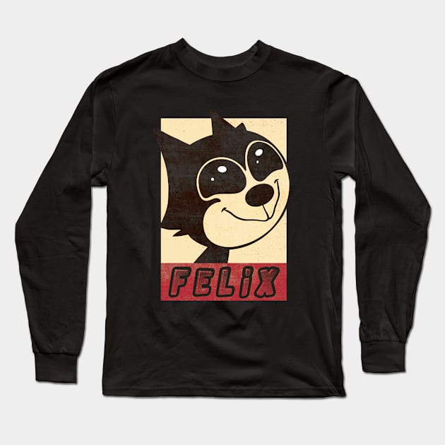 Felix's Funny Face Long Sleeve T-Shirt by eimmonsta